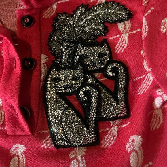 Miu Miu Red Mesh Top